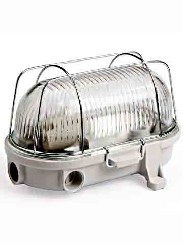 Koopman Bulley Bulley wit E27 bakeliet 230V max 100W IP54