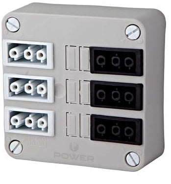 Power Install Deksel kabeldoos incl. 6vdg GST 3p. connector bedraad