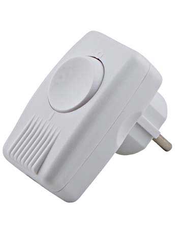 Koopman Home Line Basic 2p+ra/pen haakse contactstop afschakelbaar spierwit