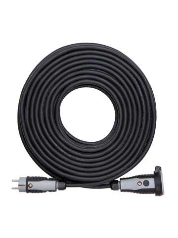 Koopman Ultra Pro Verlengsnoer 10m H07RN-F3G2,5mm2 zwart/grijs IP54