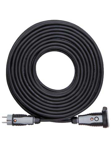 Koopman Ultra Pro Verlengsnoer 25m H07RN-F3G2,5mm2 zwart/grijs indicatie IP54