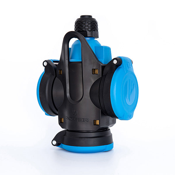 Power Solid Power Solid hangkoppeling 3-voudig randaarde IP54 zwart/blauw