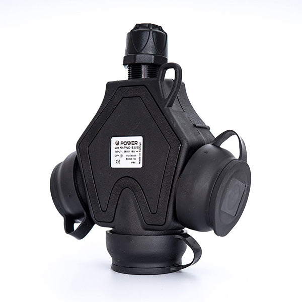Power Solid Power Solid hangkoppeling 3-voudig randaarde IP54 zwart