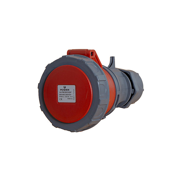 Power CEE CEE contrastekker 5-polig 32A IP67 rood