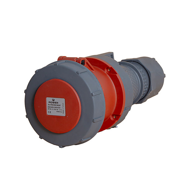 Power CEE CEE contrastekker 5-polig 63A IP67 rood