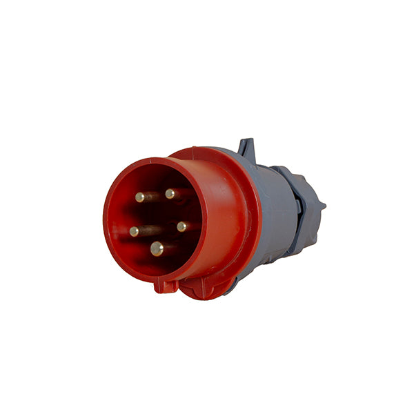 Power CEE CEE stekker 5-polig 16A IP44 rood