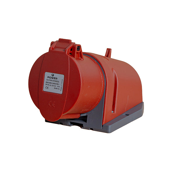 Power CEE CEE opbouw wandcontactdoos 5-polig 32A IP44 rood