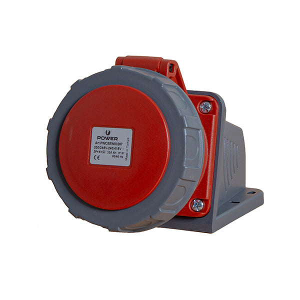 Power CEE CEE opbouw wandcontactdoos 5-polig 32A IP67 rood