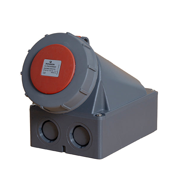 Power CEE CEE opbouw wandcontactdoos 5-polig 63A IP67 rood