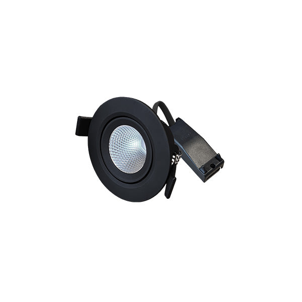 Interlight Cascade Cascade led downlight 4.5W Ø80mm 2.700K zwart incl. driver
