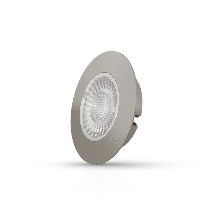 Interlight Cabiled Cabiled led downlight 4W Ø65mm 2.700K geborsteld chroom IP44