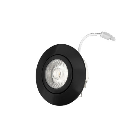 Interlight Luchtdicht IP44 IP44 led spot 6W Ø88mm 2.700K zwart dimbaar incl. driver