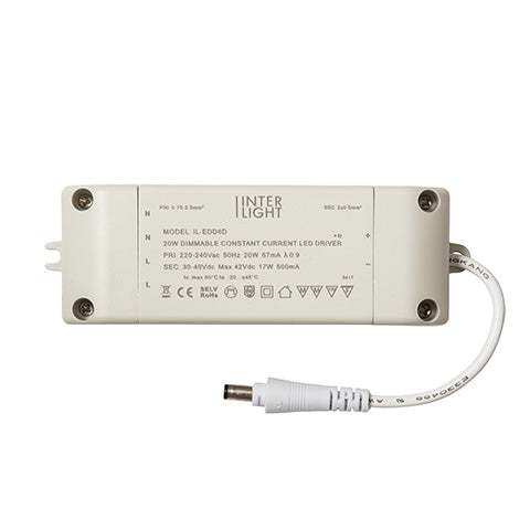 Interlight Easyfit Easyfit led driver 20W 500mA/230V dimbaar