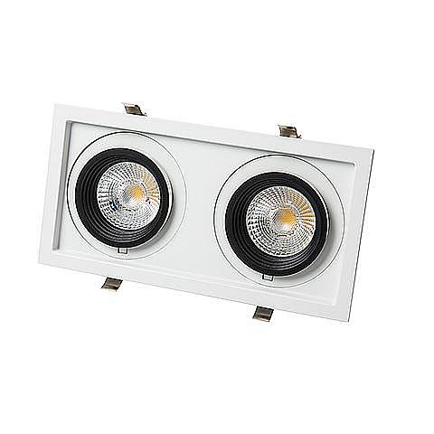 Interlight Creator Creator 2-voudig 2X43W 8.000lm 24° 3.000K BBBL ring zwart + driver