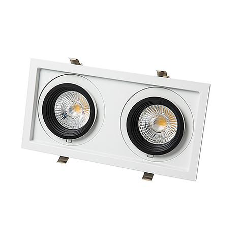 Interlight Creator Creator 2-voudig 2X24W 4.000lm 60° 3.000K BBBL ring zwart + driver