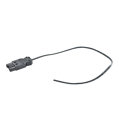 Interlight Aansluitsnoer Aansluitsnoer 2x0.75mm2 50cm zwart t.b.v. Wieland/Adels