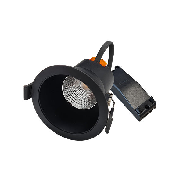 Interlight Capsule Capsule led downlight 6W Ø81mm 2.700K zwart IP44 incl. driver
