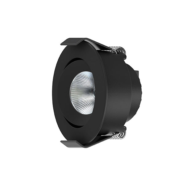 Interlight Camicro Camicro led spot 4W Ø50mm 2.700K zwart kantelbaar dimbaar incl. driver