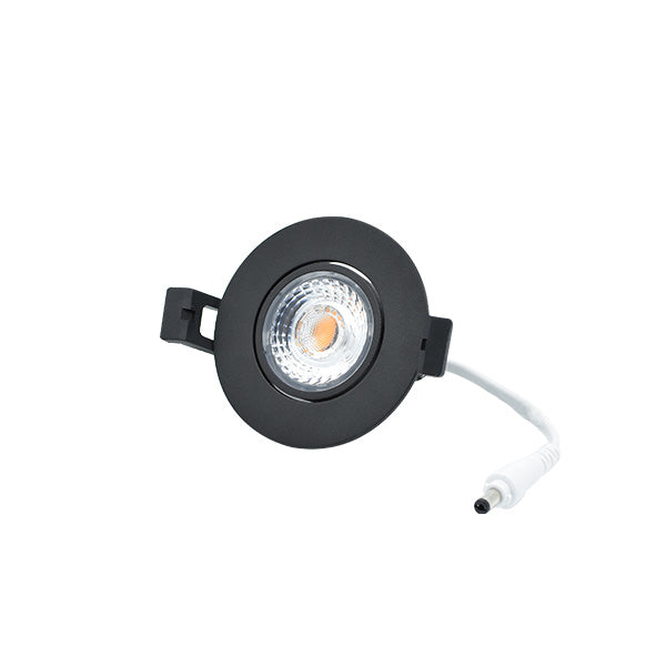 Interlight Camini Camini led spot 8W Ø82mmCTA zwart kantelbaar dimbaar ex. driver