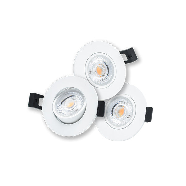 Interlight Camini Camini led spot 3x8W Ø82mm 2.700K wit kantelbaar dimbaar incl. driver