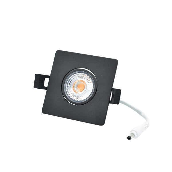 Interlight Camini Camini led spot 8W 81x81mm CTA dimbaar zwart kantelbaar ex. driver