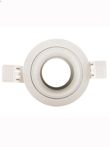 Interlight Frames MR16 hotel frame 90mm rond groot wit RAL9016 IP20